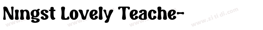 Ningst Lovely Teache字体转换